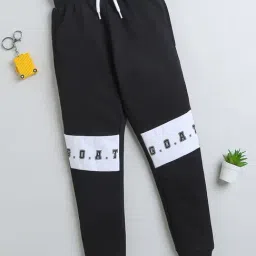 Bumzee Kids Black Solid Joggers-image-11