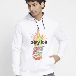 Being Human White Regular Fit Printed Hooded Sweatshirt-picture-36
