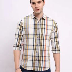 Lee Multicolor Slim Fit Check Cotton Shirt-image-43