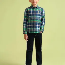 U.S. Polo Assn. Boys Multicolor Cotton Checks Full Sleeves Shirts-image-96