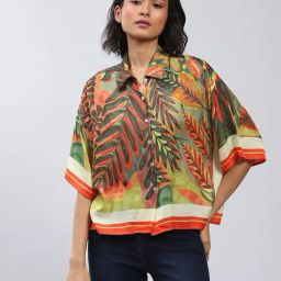 Label Ritu Kumar Multicolor Printed Shirt-image-73