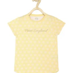 Peter England Kids Yellow Printed T Shirt-picture-36