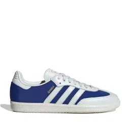 Adidas Originals Men's SAMBA OG White & Blue Sneakers-image-36