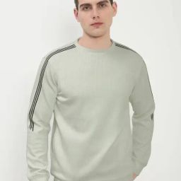 SHOWOFF Green Slim Fit Solid Sweatshirt-image-67
