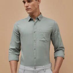 Code By Lifestyle Green Slim Fit Shirt-picture-49
