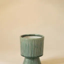 Whispering Homes Gold & Green Remnant Ceramic Vase-image-92