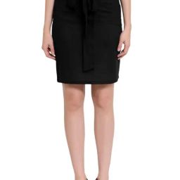 PATRORNA Black Above Knee Skirt-image-98