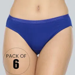 Lyra Assorted Color Cotton Bikini Panties - Pack Of 6-image-36