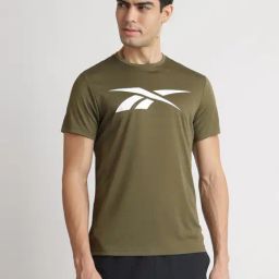 Reebok Green Regular Fit Printed Sports T-Shirt-picture-25