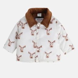MINIKLUB Boys White Printed Full Sleeves Jacket-image-95