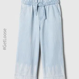 GAP Girls Pleated Pure Cotton Tie-Waist Pull-on Culottes-image-88