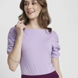 Spykar Lavender Slim Fit Top-picture-37