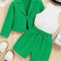 Bold N Elegant Girls Solid Clothing Set-picture-36