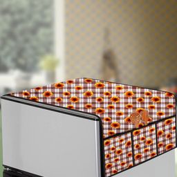 The Furnishing Tree Coffee Brown Plastic Refrigerator Cover-image-22