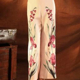 Kazo Pink Relaxed Fit Floral Printed Pants-55
