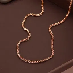 Aatmana Rose Gold Brass Rose Gold-Plated Chain-image-36