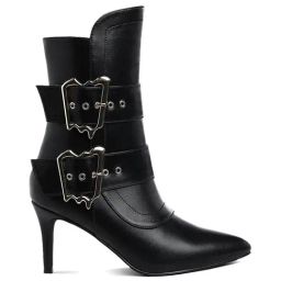 London Rag Women's Black Stiletto Booties-image-27
