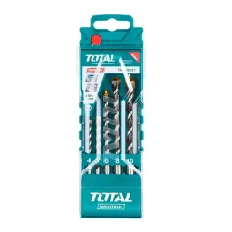 Total TACSD5051 4 X 75, 5 X 85, 6 X 100, 8 X 120 & 10 X 120 mm Masonry Drill Bit Set (Set of 5) image 2
