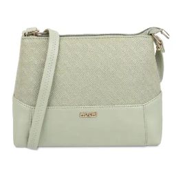 Mochi Light Green Textured Medium Sling Handbag-71