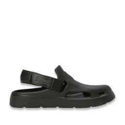 Puma Kids Shibui Black Back Strap Clogs-image-11