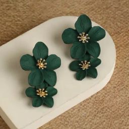 Sohi Flower Dangler Earrings for Women-image-3