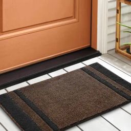 Saral Home Multi Polyester Geometric Door Mat-10