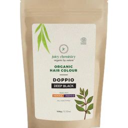 Juicy Chemistry Natural Organic Deep Black Hair Colour in Doppio - 200 gm image 2