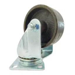 SUWAS TROLLEY STORE 3x1.25 Inch 125 Kg Cast Iron Swivel Castor Wheel 3x1.25-125-SWL-CI-35