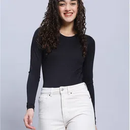 COLOR CAPITAL Round Neck Cut-Out Bodysuit-picture-49