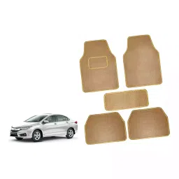 Auto Pearl CMBE45 Polyester Standard Mat for Honda City I-Vtec (Beige)-31