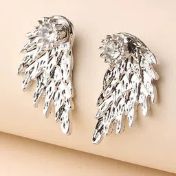FIMBUL Feather Shaped Studs Earrings-picture-25