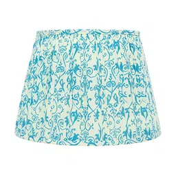 Lampenschirm India Blue & White Block Printed Cotton Lampshade-20