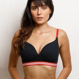 Zivame Black Non Wired Padded T-Shirt Bra-picture-12