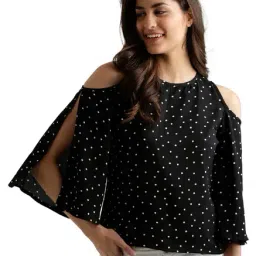 Miss Chase Black Polka Dot Top-picture-41