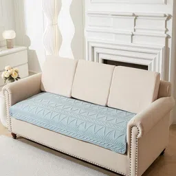 HOUSE OF QUIRK Two Seater Slipcovers Anti-Slip Stretch Seat Pad Sofa Mat-image-11