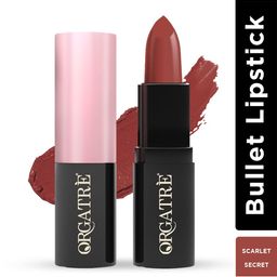 Orgatre MoodBliss Creamy Matte Lipstick With Jojoba Oil - Scarlet Secret-12