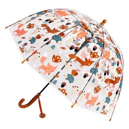 Abracadabra Pop Up Umbrella For Kids Fox Print - Orange-21