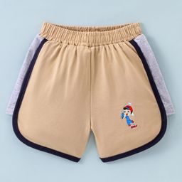 Tango Single Jersey Knit Knee Length Golf Printed Shorts - Beige-picture-25
