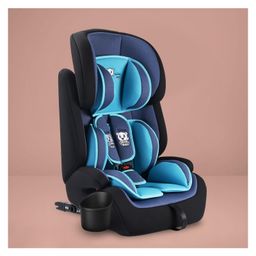 Lifelong Convertible with Isofix 3 Position Recline Headrest Adjustable Safety Belt Baby Seat Car - Blue & Grey-image-83