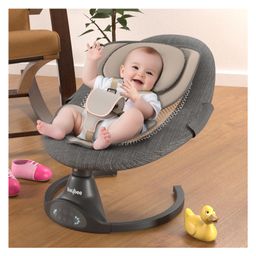 BAYBEE Automatic Electric Swing Cradle for Baby with 5 Adjustable Swing, 3 Recline, Music, Mosquito Net & Belt | Baby Swing Rocker with Bluetooth, Remote & Soft Toys | Swing for Baby - Black-18