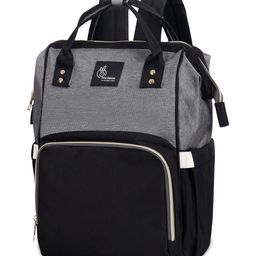 R for Rabbit Caramello Waterproof Maternity Bag Large Capacity Babies Diaper Backpack - Grey Black-8