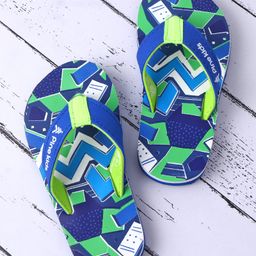 Pine Kids Slip On Flip Flops with Abstract Print - Blue-picture-12