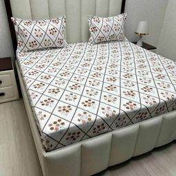 Pure Decor Amulya White & Red Printed Microfiber 220 TC Queen Bedsheet Set 2.28m X 2.54m-image-26