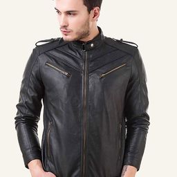 Leather Retail Men Biker Jacket-28