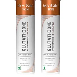 HK VITALS Set Of 2 Glutathione Effervescent Tablets- 15 Tablets Each- Cola-10