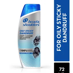 Head & Shoulders Deep Cleanse Oily Scalp Dandruff Shampoo with Oxygenated Charcoal - 72ml-11