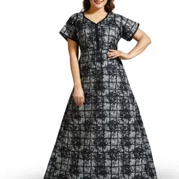 NIGHTY KING Printed Maxi Nightdress-image-51