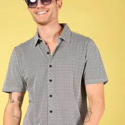 V-Mart Men Printed Cotton Shirt-image-25