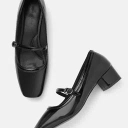 Lino Perros Work Block Heel Pumps-15