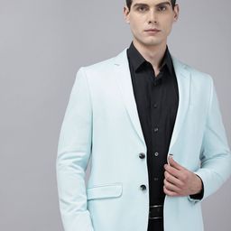 Van Heusen Pure Cotton Slim-Fit Single-Breasted Formal Blazer-33